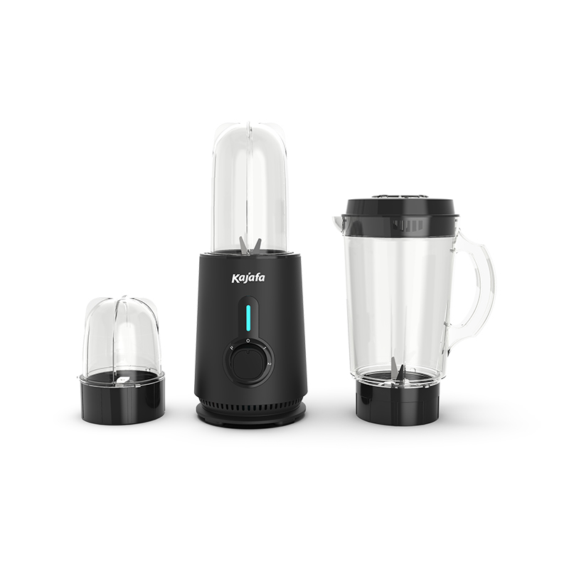 BL398ABD Essential 3 i 1 džbánkový mixér s nerezovými čepeľami 1,0 l s 500 ml Smoothie výrobníkom a mlynčekom na kávu