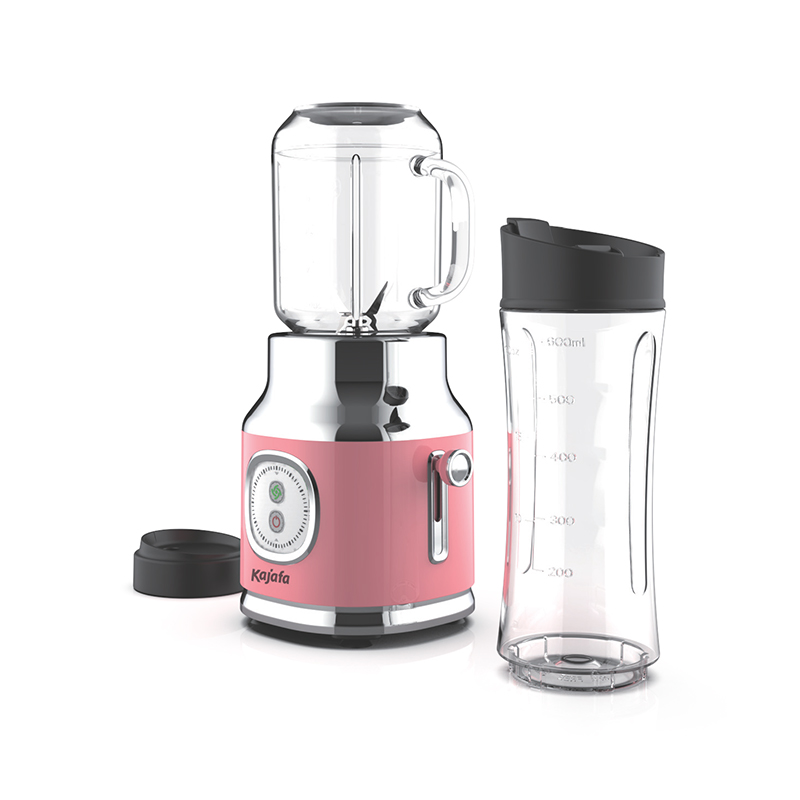 BL389B-P4 Smoothie mixér s ostrými čepeľami, osobný mini mixér na kokteily a smoothies, mixér do kuchyne s mixovaním, cestovný pohár bez BPA a 600 ml Mason pohár