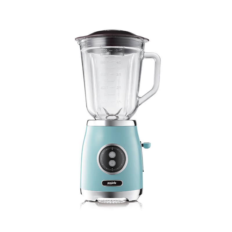 BL399B-G v retro štýle s 1000 ml sklenenou nádobou na mixovanie a čepeľou z nehrdzavejúcej ocele, stolný mixér, vysokovýkonný osobný mixér