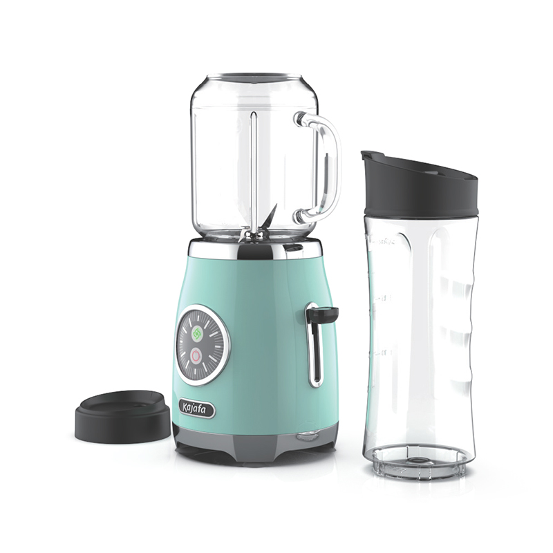 BL399B-P4 Smoothie mixér s ostrými čepeľami, osobný mini mixér na kokteily a smoothies, mixér do kuchyne s mixovaním, cestovný pohár bez BPA a 600 ml Mason pohár